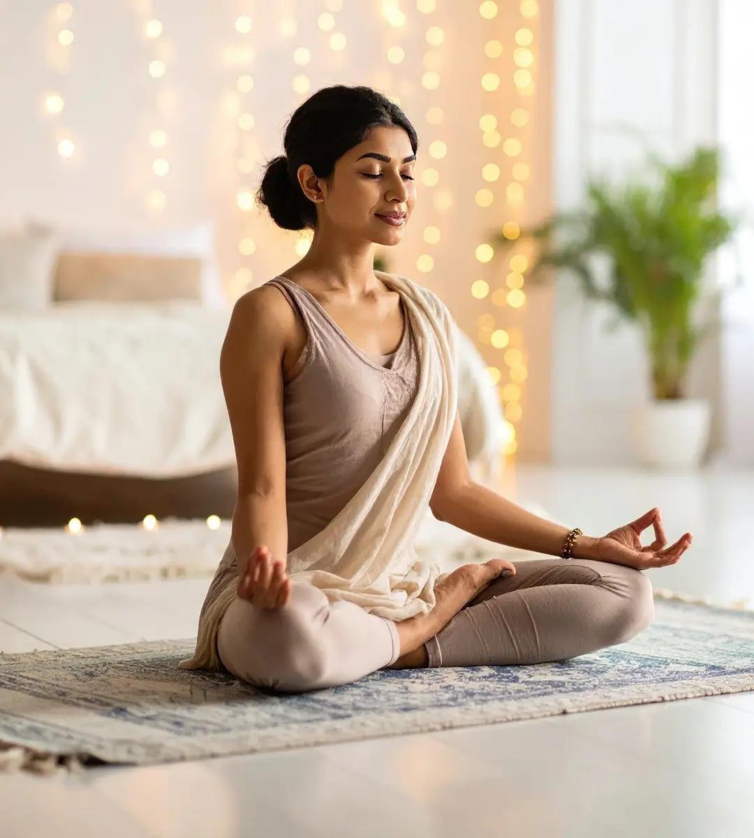 Peaceful meditation and mindfulness practice
